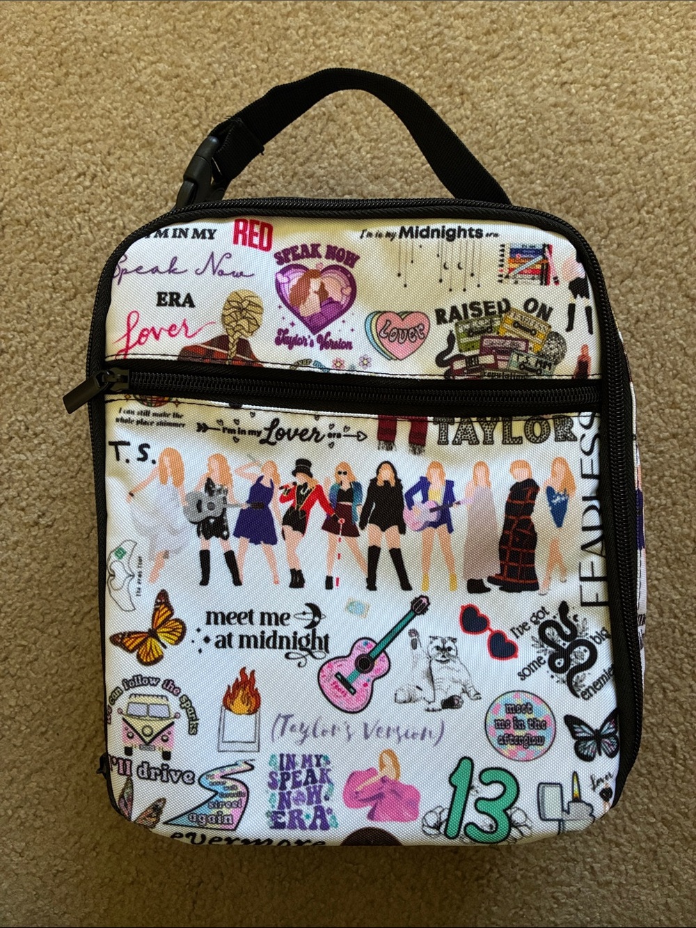 Taylor Swift Themed Insulated Lunch Bag